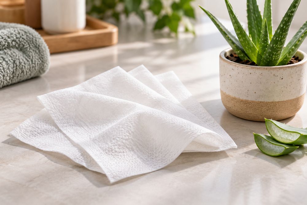 Soft hypoallergenic grooming wipes for pets with sensitive skin